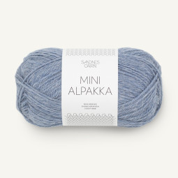 MINI ALPAKKA - LYS BLÅMELERT (6221)