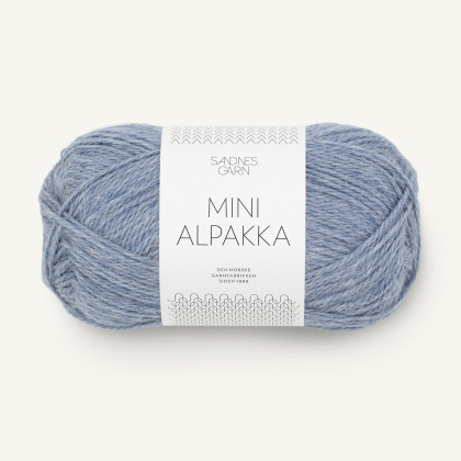 MINI ALPAKKA - LYS BLÅMELERT (6221)