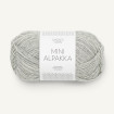 MINI ALPAKKA - LYS GRÅMELERT (1032)