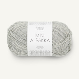MINI ALPAKKA - LYS GRÅMELERT (1032)