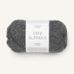 MINI ALPAKKA - MØRK GRÅMELERT (1053)