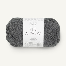 MINI ALPAKKA - MØRK GRÅMELERT (1053)