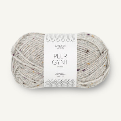 PEER GYNT - LYS GRÅMELERT LØVFALL TWEED (1035)