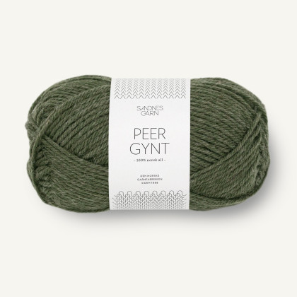 PEER GYNT - MØRK GRØNNMELERT (9572)