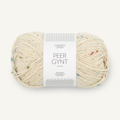 PEER GYNT - NATUR M/ TUTTI FRUTTI TWEED (1044)
