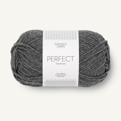 PERFECT - MØRK GRÅMELERT (1053)
