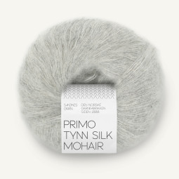 PRIMO TYNN SILK MOHAIR - LIGHT GREY MELANGE (1022)