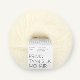 PRIMO TYNN SILK MOHAIR - NATURAL WHITE (1012)