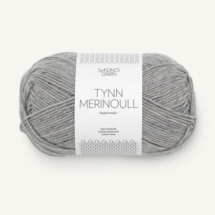 TYNN MERINOULL - GRÅMELERT (1042)