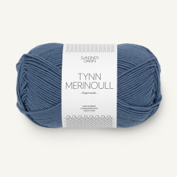 TYNN MERINOULL - JEANSBLÅ (6052)