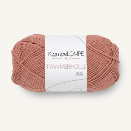TYNN MERINOULL KlompeLOMPE - BRUNROSA (3544)