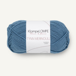 TYNN MERINOULL KlompeLOMPE - JEANSBLÅ (6033)