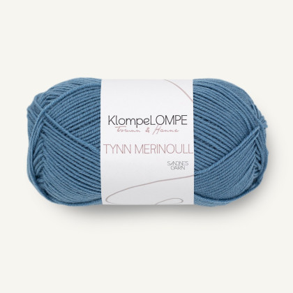 TYNN MERINOULL KlompeLOMPE - JEANSBLÅ (6033)