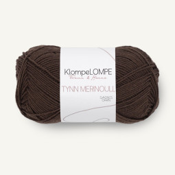 TYNN MERINOULL KlompeLOMPE - MØRK BRUN (3081)