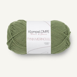TYNN MERINOULL KlompeLOMPE - MØRK PUDDERGRØNN (9052)