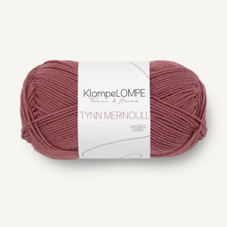 TYNN MERINOULL KlompeLOMPE - MØRK PUDDERROSA (4344)