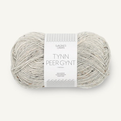 TYNN PEER GYNT - LYS GRÅMELERT MED NATUR TWEED (1034)