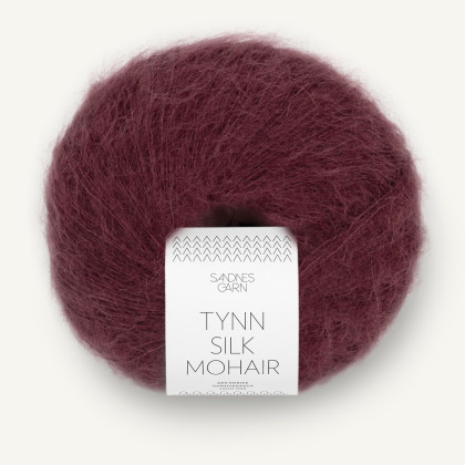 TYNN SILK MOHAIR - DEEP BURGUNDY (4372)