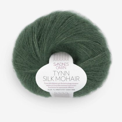 TYNN SILK MOHAIR - DYP SKOGGRØNN (8581)