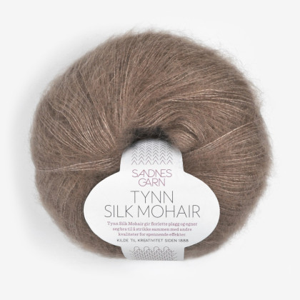 TYNN SILK MOHAIR - EIKENØTT (3161)