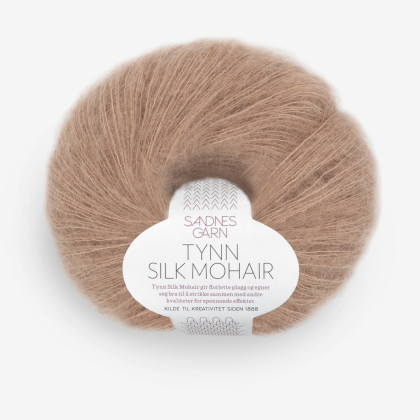 TYNN SILK MOHAIR - LYS EIKENØTT (3041)