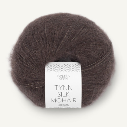 TYNN SILK MOHAIR - MØRK SJOKOLADE (3880)