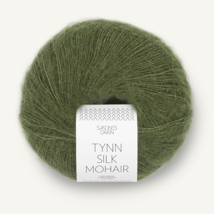 TYNN SILK MOHAIR - OLIVENGRØNN (9062)