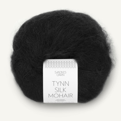 TYNN SILK MOHAIR - SVART (1099)