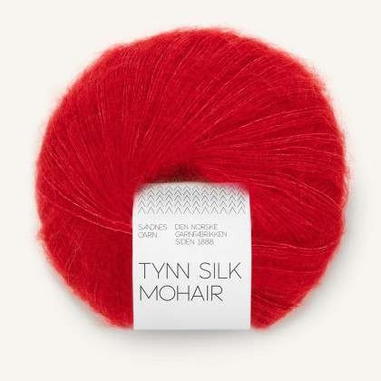 TYNN SILK MOHAIR - TRUE RED (4219)