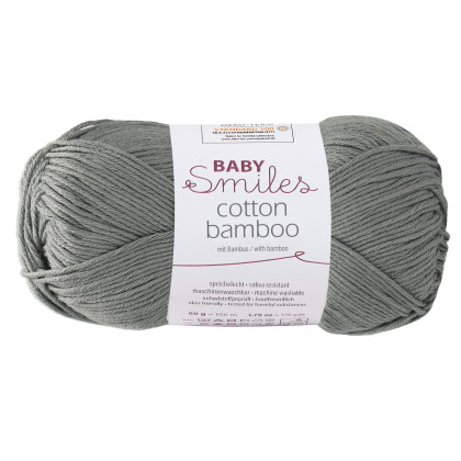 COTTON BAMBOO - Baby Smiles - ANTHRAZIT (01098)