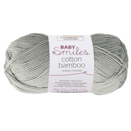 COTTON BAMBOO - Baby Smiles - GRAU (01090)