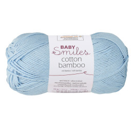 COTTON BAMBOO - Baby Smiles - HELLBLAU (01054)