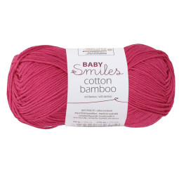 COTTON BAMBOO - Baby Smiles - HIMBEERE (01136)