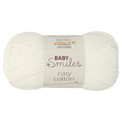 EASY COTTON - Baby Smiles - WEISS (01001)