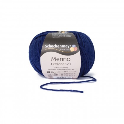 MERINO EXTRAFINE 120 - DEEP BLUE (00158)