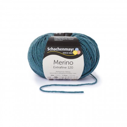 MERINO EXTRAFINE 120 - MEERBLAU MELIERT (00166)