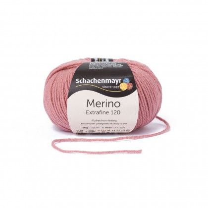 MERINO EXTRAFINE 120 - ROSE/ PINK (00129)