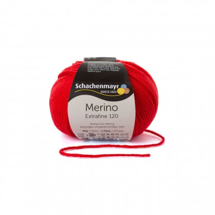 MERINO EXTRAFINE 120 - TOMATE (00130)