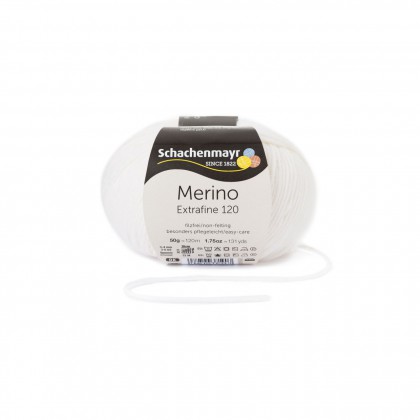 MERINO EXTRAFINE 120 - WEISS (00101)