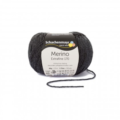 MERINO EXTRAFINE 170 - ANTHRAZIT MELIERT (00098)