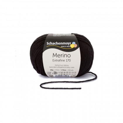 MERINO EXTRAFINE 170 - SCHWARZ (00099)