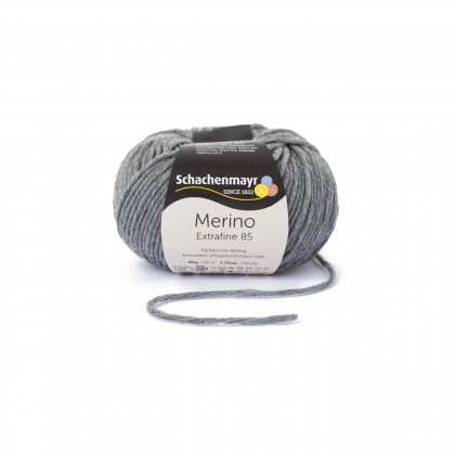 MERINO EXTRAFINE 85 - MITTELGRAU MELIERT (00292)