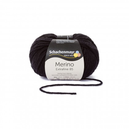 MERINO EXTRAFINE 85 - SCHWARZ (00299)