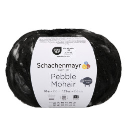 PEBBLE MOHAIR - BLACK (00099)