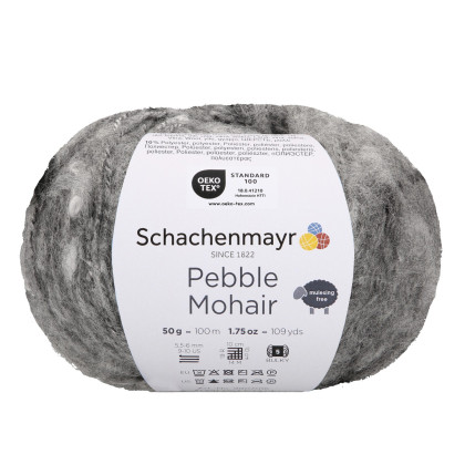 PEBBLE MOHAIR - GREY (00090)