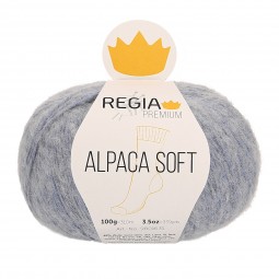 ALPACA SOFT 4-FÄDIG - PREMIUM - HELLBLAU MELIERT (00050)