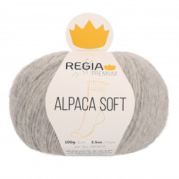 ALPACA SOFT 4-FÄDIG - PREMIUM - HELLGRAU MELIERT (00090)