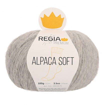ALPACA SOFT 4-FÄDIG - PREMIUM - HELLGRAU MELIERT (00090)