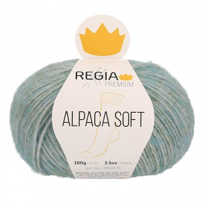 ALPACA SOFT 4-FÄDIG - PREMIUM - MINT MELIERT (00062)
