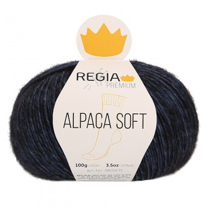 ALPACA SOFT 4-FÄDIG - PREMIUM - NACHTBLAU MELIERT (00055)